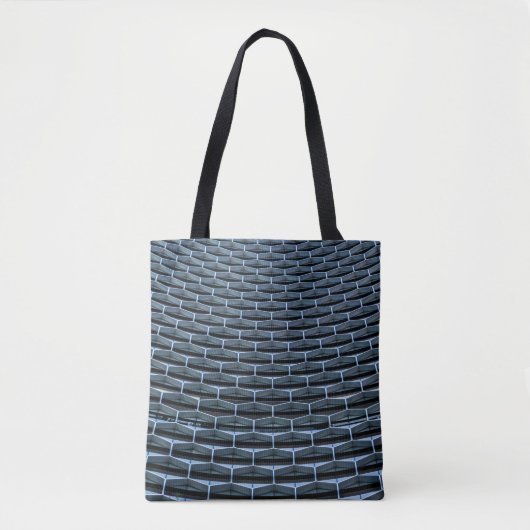 Graues Gebäude unter blauem Himmel Tasche (Vorderseite)