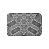 Graues geometrisches Muster Badematte (Vorderseite)