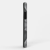 Graues geometrisches Muster Case-Mate iPhone Hülle (Hinten/Rechts)