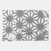Graues geometrisches Muster Geschirrtuch (Horizontal)