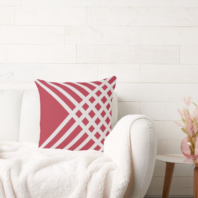 Graues geometrisches Muster Kissen (Liege)