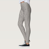 graues geometrisches Muster Leggings (Links)