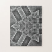 Graues geometrisches Muster Puzzle (Vertikal)