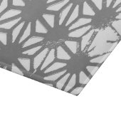 Graues geometrisches Muster Schneidebrett (Ecke)