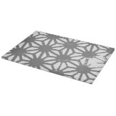Graues geometrisches Muster Schneidebrett (Ecke)