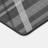 Graues geometrisches Retro-Linien-Muster Schreibtischunterlage (Ecke)