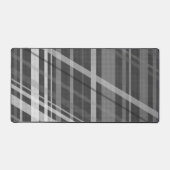 Graues geometrisches Retro-Linien-Muster Schreibtischunterlage (Vorderseite)