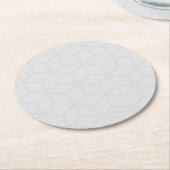 Graues geometrisches Untersetzer Set (Angewinkelt)