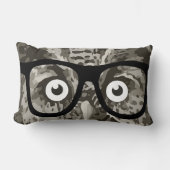 Graues Geschlecht Neutral Nerdy Baby's Room Niedli Lendenkissen (Vorderseite)