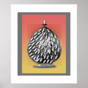 Graues Ginger Jar Art Poster