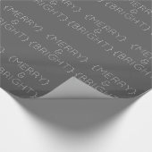 Graues, glänzendes Papier Geschenkpapier (Ecke)