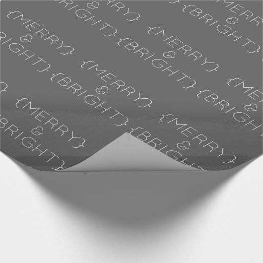Graues, glänzendes Papier Geschenkpapier (Ecke)
