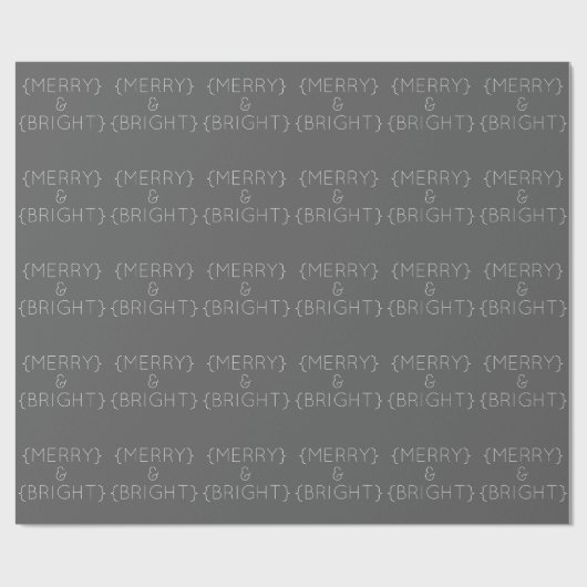 Graues, glänzendes Papier Geschenkpapier (Flach)