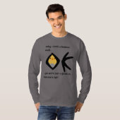 Graues 'Gleam in Eye' Basic Long Sleeve Boomerangi T-Shirt (Vorne ganz)