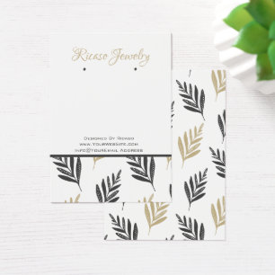 Graues Gold-Leaf-Muster - Hintergrund