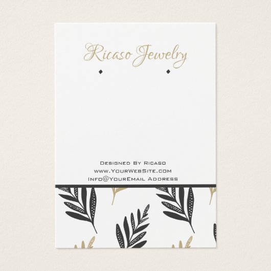 Graues Gold-Leaf-Muster - Hintergrund (Vorderseite)