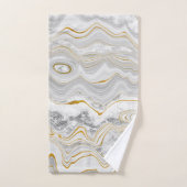 Graues Gold Marmor Handtuch BADEZIMMER TOWEL SET (Handtuch)