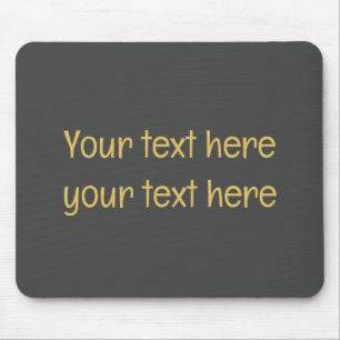 Graues Gold Professionell Trendiger Minimalistisch Mousepad