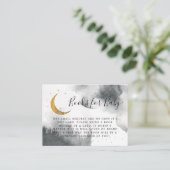 Graues Gold über dem Mond Begleitkarte (Stehend Vorderseite)