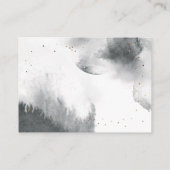 Graues Gold über dem Mond Begleitkarte (Rückseite)