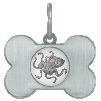 Graues/graues mythisches Cartoon Kraken Monster Tiermarke