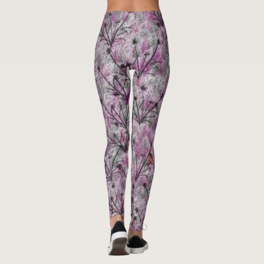 Graues Graugras Leggings (Rückseite)
