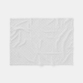 Graues griechisches Schlüsselmuster Fleecedecke (Vorderseite (Horizontal))