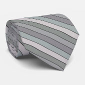 Graues Grün mit schwarzen Streifen auf Aquarellpap Krawatte (Gerollt)