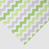 Graues grünes Zickzack Muster-Seidenpapier Seidenpapier (Ausschnitt)