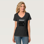 Graues Haar Das Silberalter wird grau ohne Colo T-Shirt (Vorderseite Vollansicht)