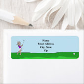 Graues Haar Weibliche Golfer Rücksendeadresse (Insitu)