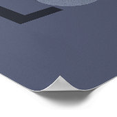 Graues Herz Anti-Valentine-Custom-Poster Poster (Ecke)