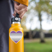 Graues Herz Aufkleber