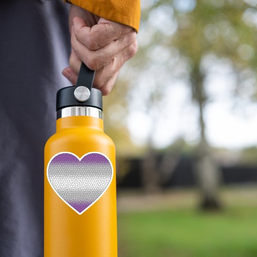 Graues Herz Aufkleber