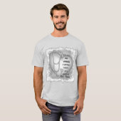 Graues Herz RN Eingetragene Krankenschwester T-Shirt (Vorne ganz)