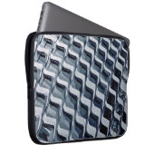 Graues Hochhaus-Gebäude Laptopschutzhülle (Vorne Rechts)