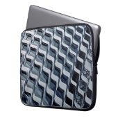 Graues Hochhaus-Gebäude Laptopschutzhülle (Vorderseite Links)