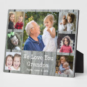 Graues Holz 7 Foto Collage Wir Liebe Sie Opa Fotoplatte (Seite)