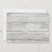 Graues Holz auf der rechten Seite Foto Einladung H (Rückseite)