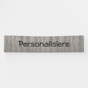 graues Holz, Banner, Büro, bunte Handwerkskunst, F Banner
