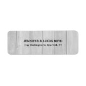 Graues Holz Einzigartiges Retro-Klassisches Blatt (Vorne)