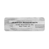 Graues Holz Schlicht Elegant Modernes Design (Vorne)