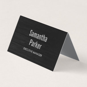 Graues Holz zeitgenössischer minimalistischer mode Visitenkarten