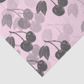 Graues Holzschnitt-Design auf Hübsch rosa Seidenpapier (Detail)