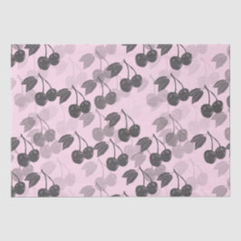 Graues Holzschnitt-Design auf Hübsch rosa Seidenpapier