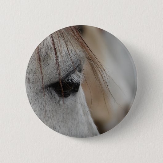 Graues Horse Eye Button (Vorderseite)