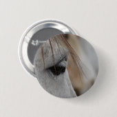 Graues Horse Eye Button (Vorne & Hinten)