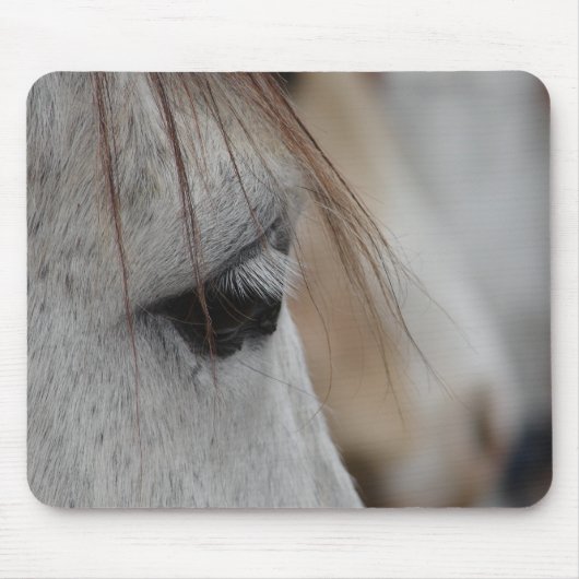 Graues Horse Eye Mousepad (Vorne)