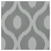 Graues Ikat-marokkanisches Design Stoff (Nahaufnahme)