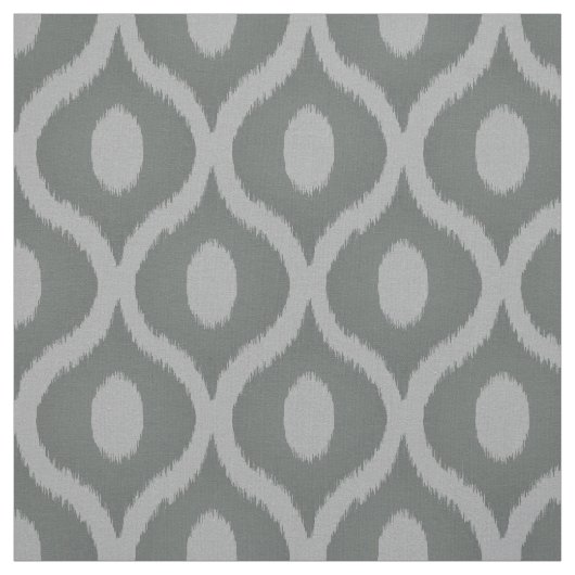 Graues Ikat-marokkanisches Design Stoff (Muster)